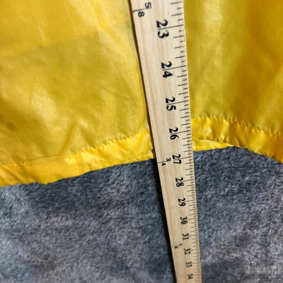 Gap Rain Gear Jacket Mens Medium Yellow Loud Vintage Pullover Pocket Stained - Picture 10 of 11